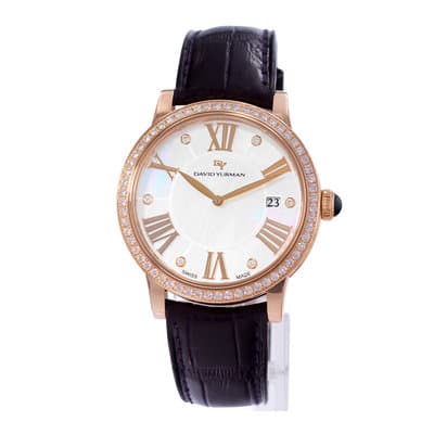 David Yurman Classic Quartz T726-M-A Mother of Pearl Rose Gold Diamond Watch