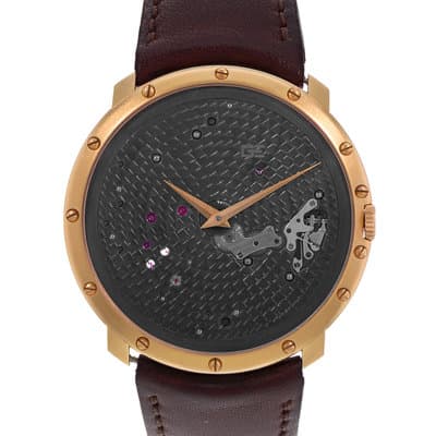 Guy Ellia Time Space RS 2388 LV1 46mm Large Rose Gold Manual Mens Watch 2010
