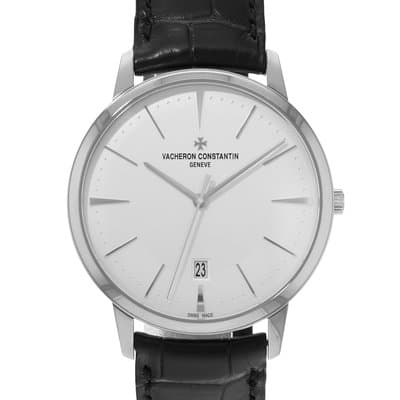 Vacheron Constantin Patrimony 85180/000G-9230 40mm White Gold Mens Watch 2015