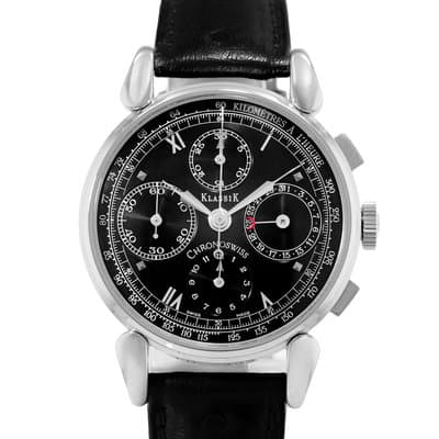 Chronoswiss Classic CH 7403 37mm Chronograph Steel Automatic Mens Watch 2010