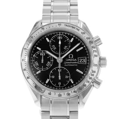 Omega Speedmaster Date 3513.50 39mm Black Index Steel Automatic Mens Watch 1999