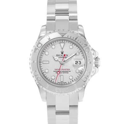Rolex Yacht-Master 29 169622 Silver Steel Platinum Oyster Ladies Watch 1999