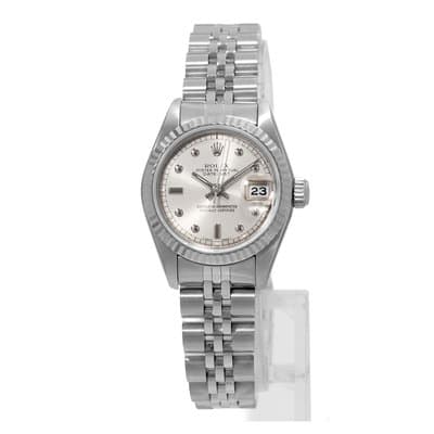 Rolex Datejust 26 69174 Pinball Fluted White Gold Jubilee Ladies Watch 1986