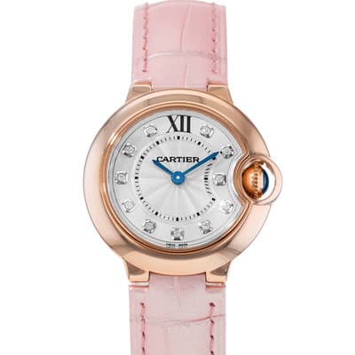 Cartier Ballon Bleu 28mm WE902050 3007 Silver Diamond Gold Ladies Watch 2016