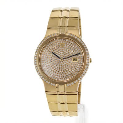 Vacheron Constantin Phidias 48510/967J-0914 33mm Factory Diamond Gold Watch 1990