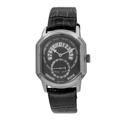 Daniel Roth Premier Retrograde 807.L.10 35mm Grey Arabic Steel Mens Watch 2000