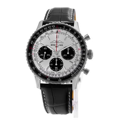 Breitling Navitimer 1 B01 Chronograph AB0138241G1P1 Silver Steel Mens Watch 2022