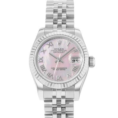 Rolex Datejust 26 179174 Mother of Pearl Steel White Gold Ladies Watch 2010