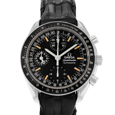 Omega Speedmaster Day Date 3520.50.00 39mm Black Index Steel Mens Watch 1999