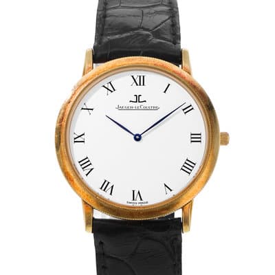 Jaeger-LeCoultre Gentilhomme 152.1.79 34mm White Roman Yellow Gold Mens Watch