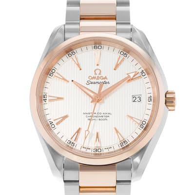 Omega Seamaster Aqua Terra 231.20.42.21.02.001 41mm Silver Steel 18k Rose Gold
