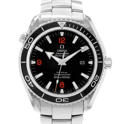 Omega Seamaster Planet Ocean 2200.51.00 45mm Black Arabic Dial Steel Mens Watch