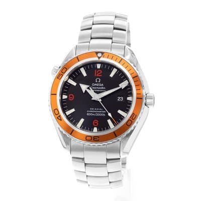 Omega Seamaster Planet Ocean 2208.50.00 45mm Black Dial Steel Mens Watch