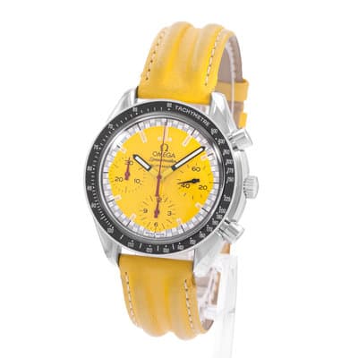 Omega Speedmaster Racing 3810.12.40 39mm Yellow Dial Steel Mens Watch Box