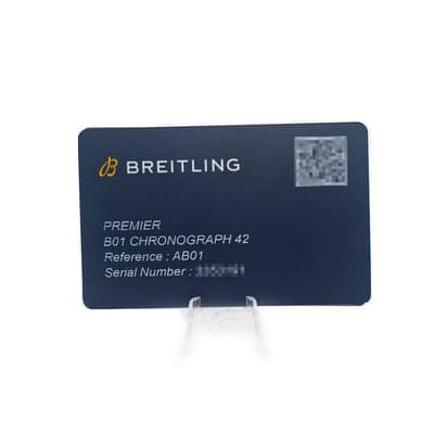 Breitling Premier B01 Chronograph AB0118221L1P1 42mm Green Mens Watch Box Card