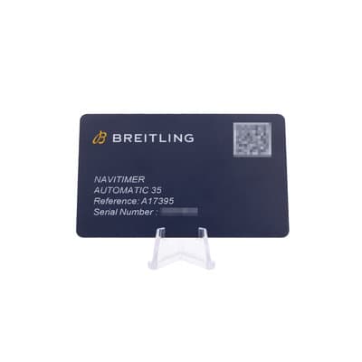 Breitling Navitimer A17395211A1P6 35mm MOP Dial Steel Ladies Watch Box Card