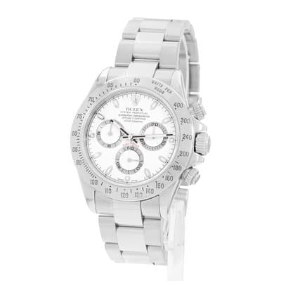 Rolex Daytona 116520 40mm White Dial Steel Oyster Mens Watch