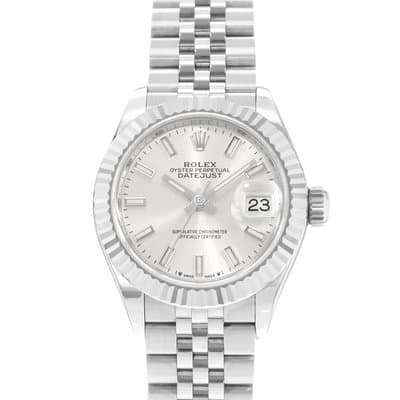 Rolex Datejust 28 279174 Silver Dial Steel Jubilee Automatic Ladies Watch Card