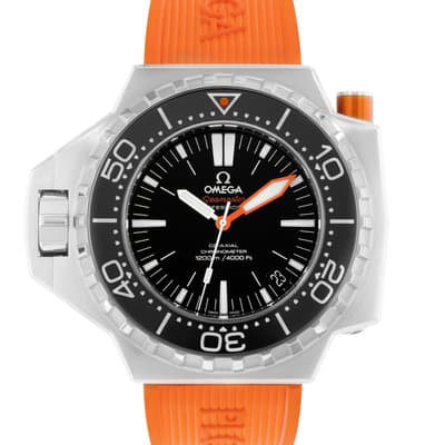 Omega Seamaster PloProf 224.32.55.21.01.002 55mm Black Steel Mens Watch Box Card