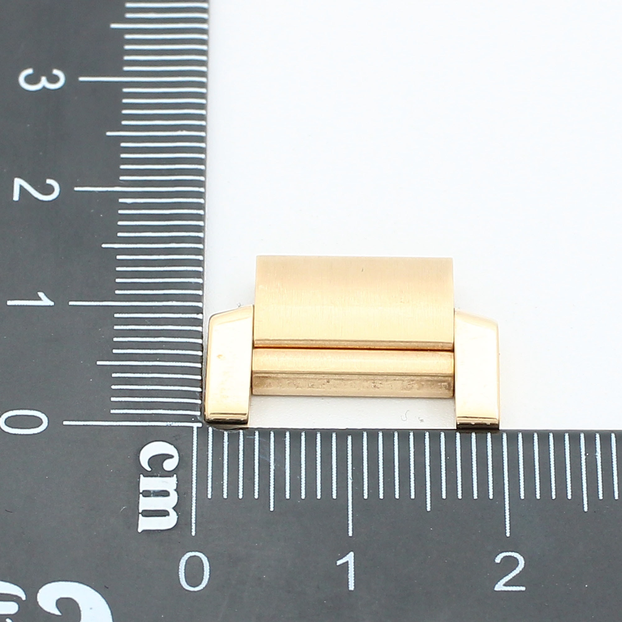 Cartier solid full link 1 crew 18k yellow gold 19.0mm wide Tank Francaise