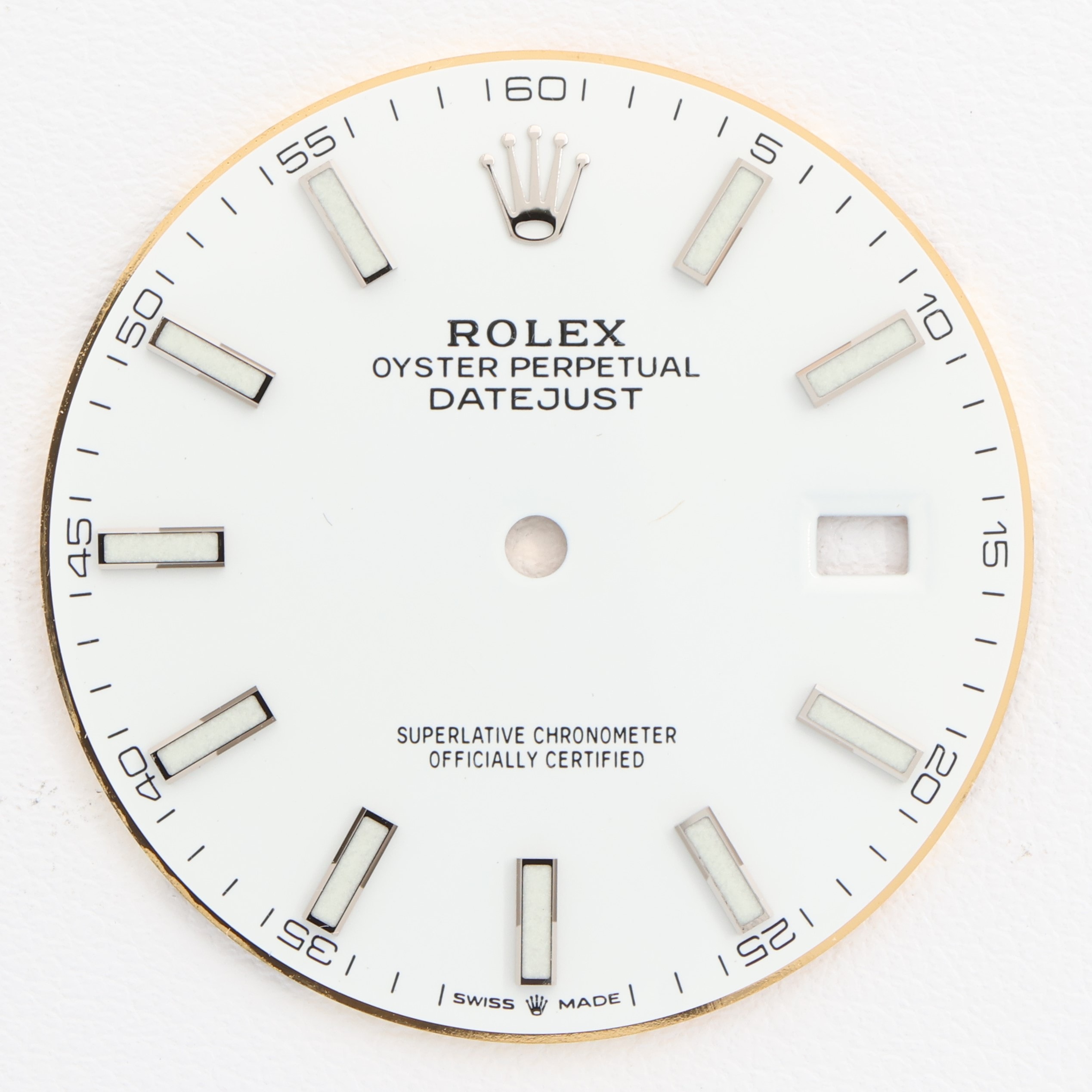 White dial for Rolex Oyster Perpetual Datejust