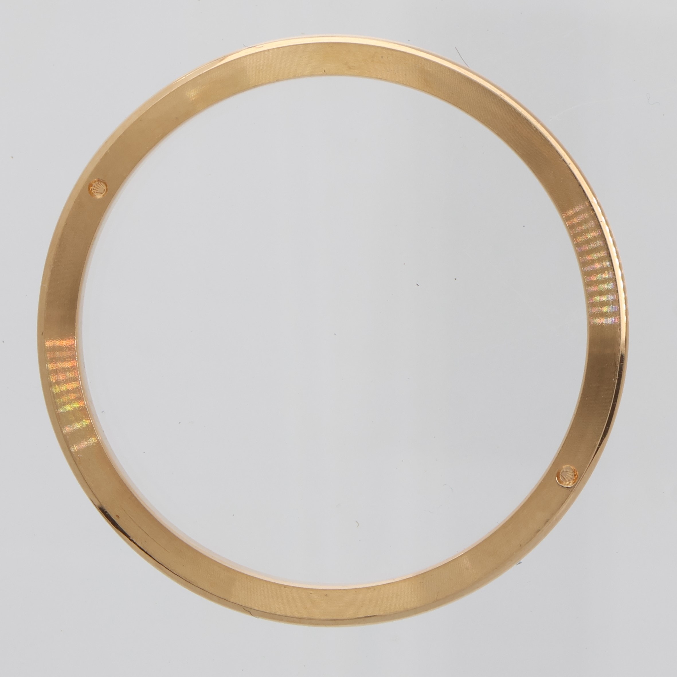 Factory original 18K yellow gold smooth bezel for Rolex 26mm