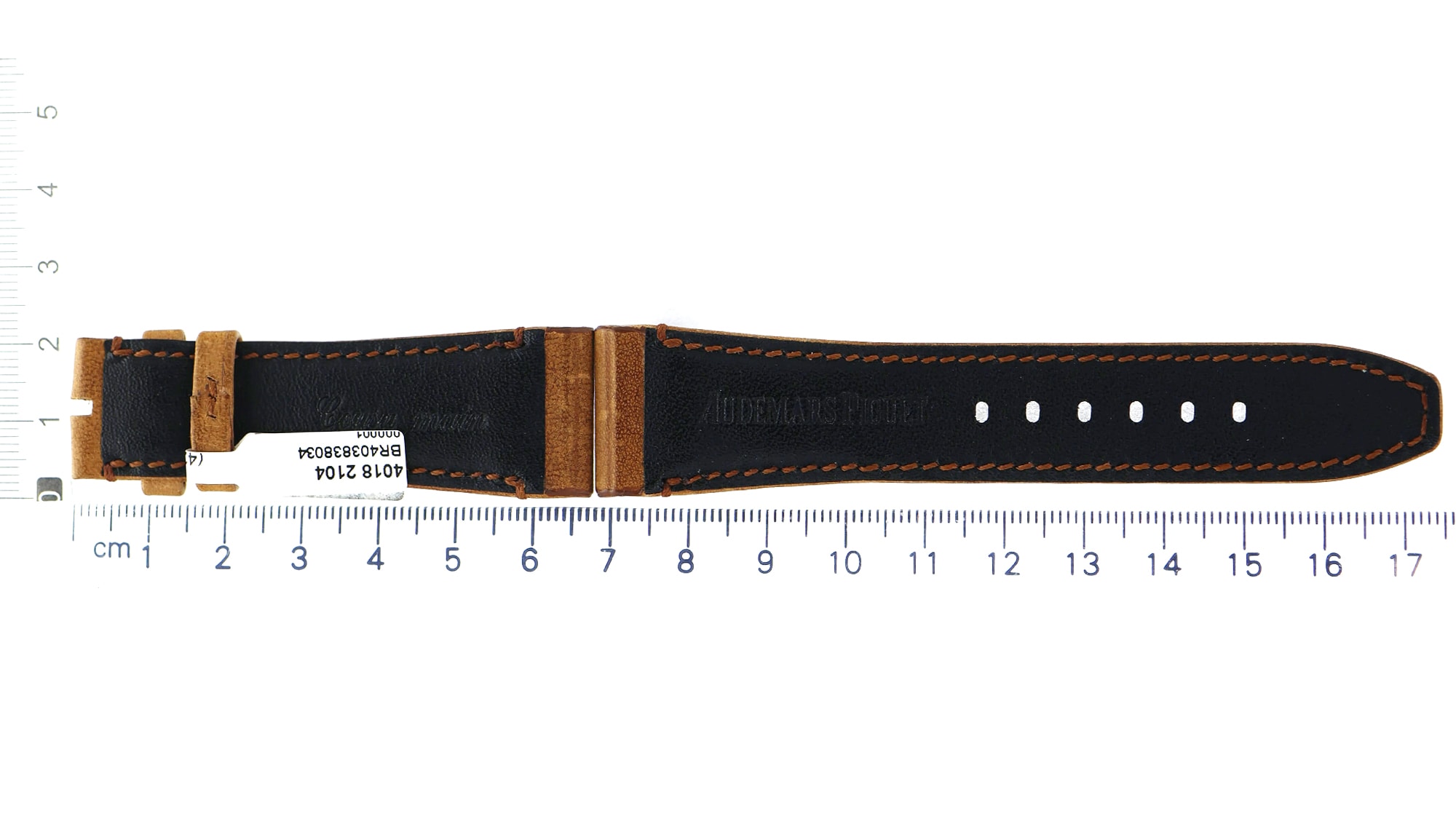 Unworn factory original Audemars Piguet brown leather strap 20x16mm