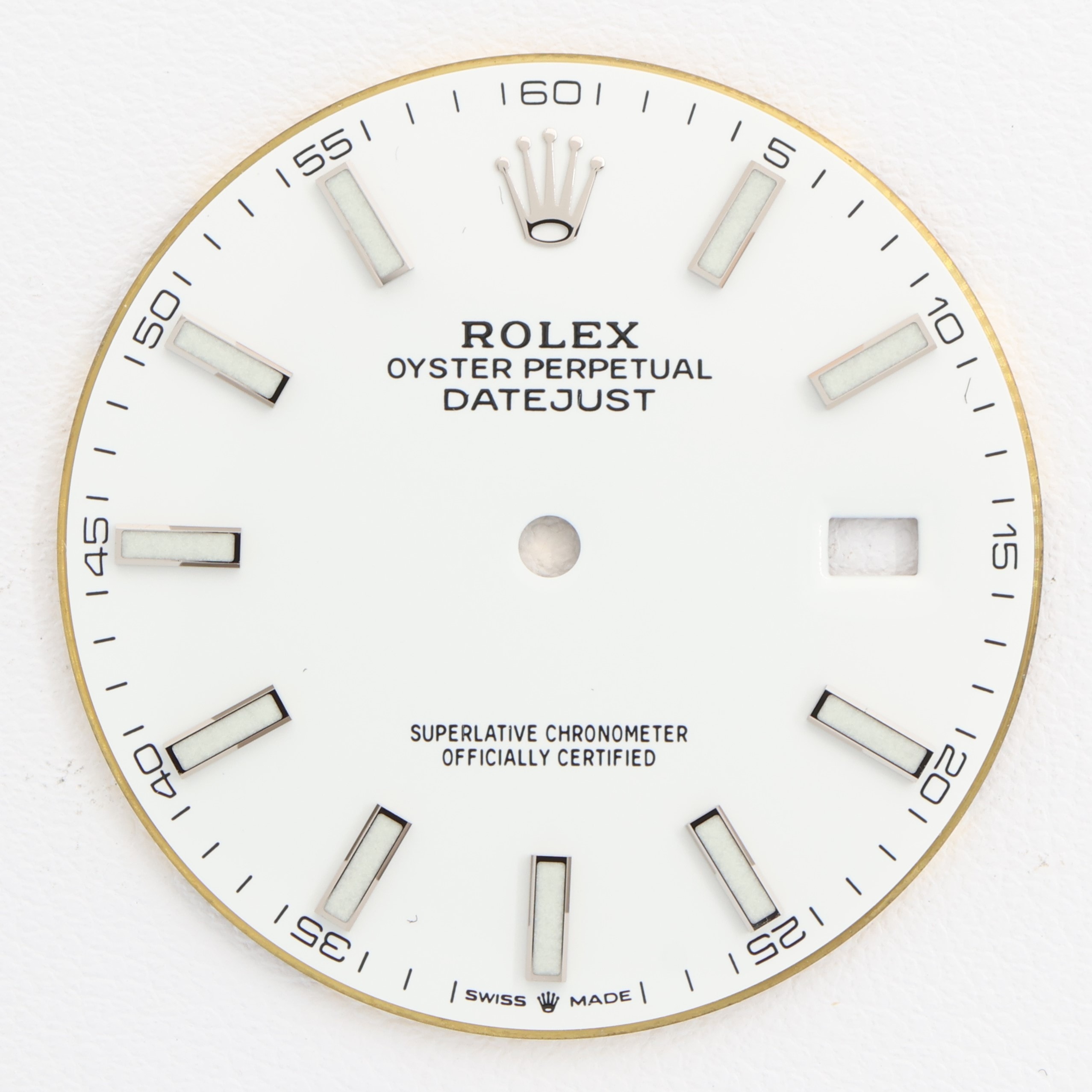 White dial for Rolex Oyster Perpetual Datejust