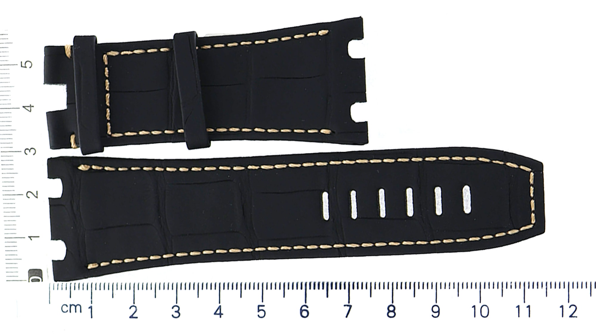 Unworn factory Audemars Piguet black leather strap 20x16mm
