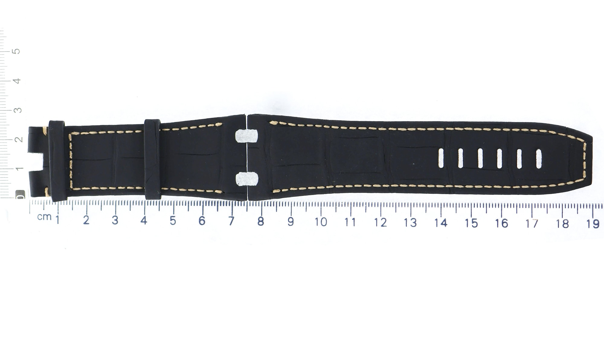 Unworn factory Audemars Piguet black leather strap 20x16mm