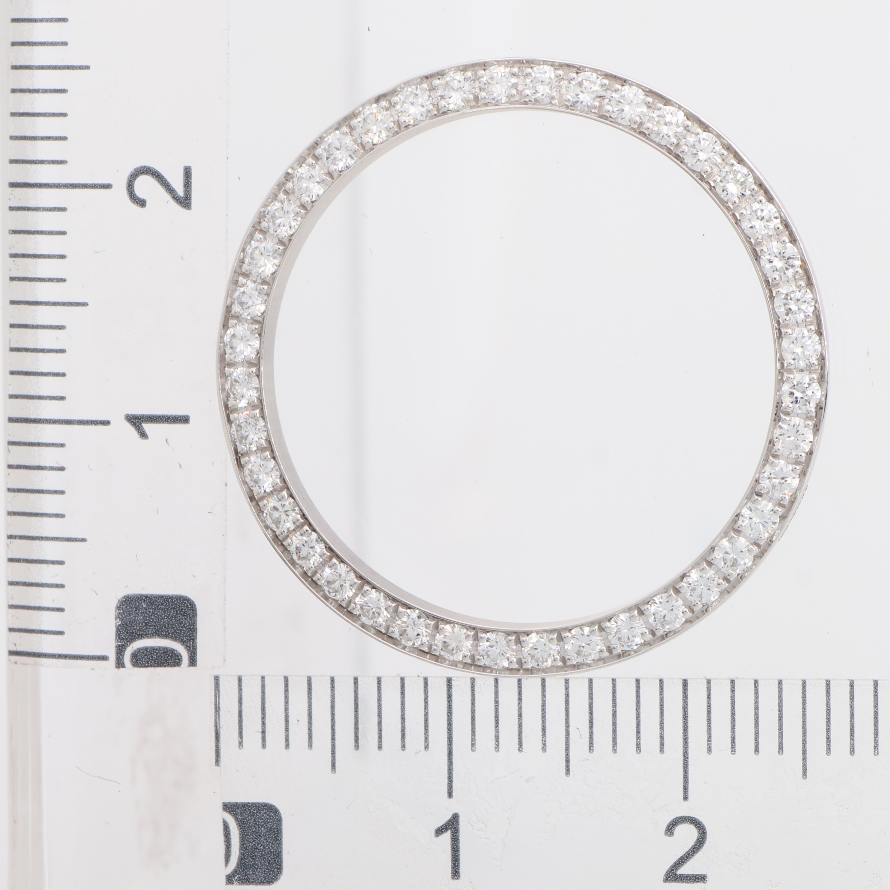 Factory original 42 diamonds 18K white gold bezel for Rolex 26mm
