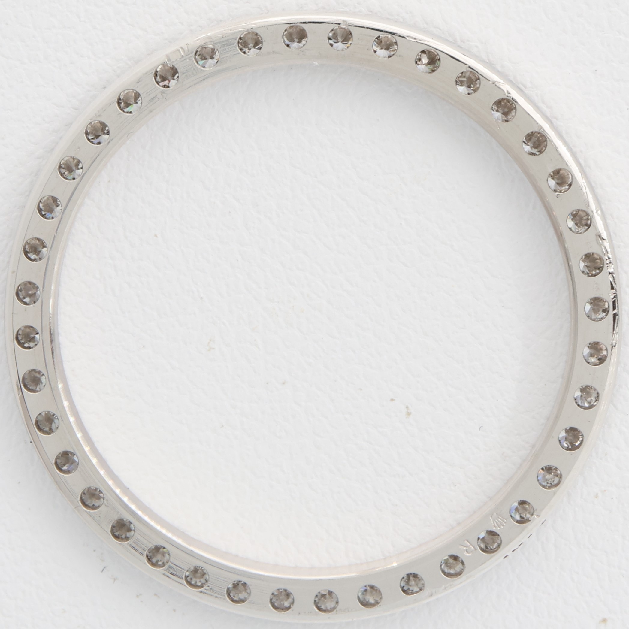 Factory original 42 diamonds 18K white gold bezel for Rolex 26mm