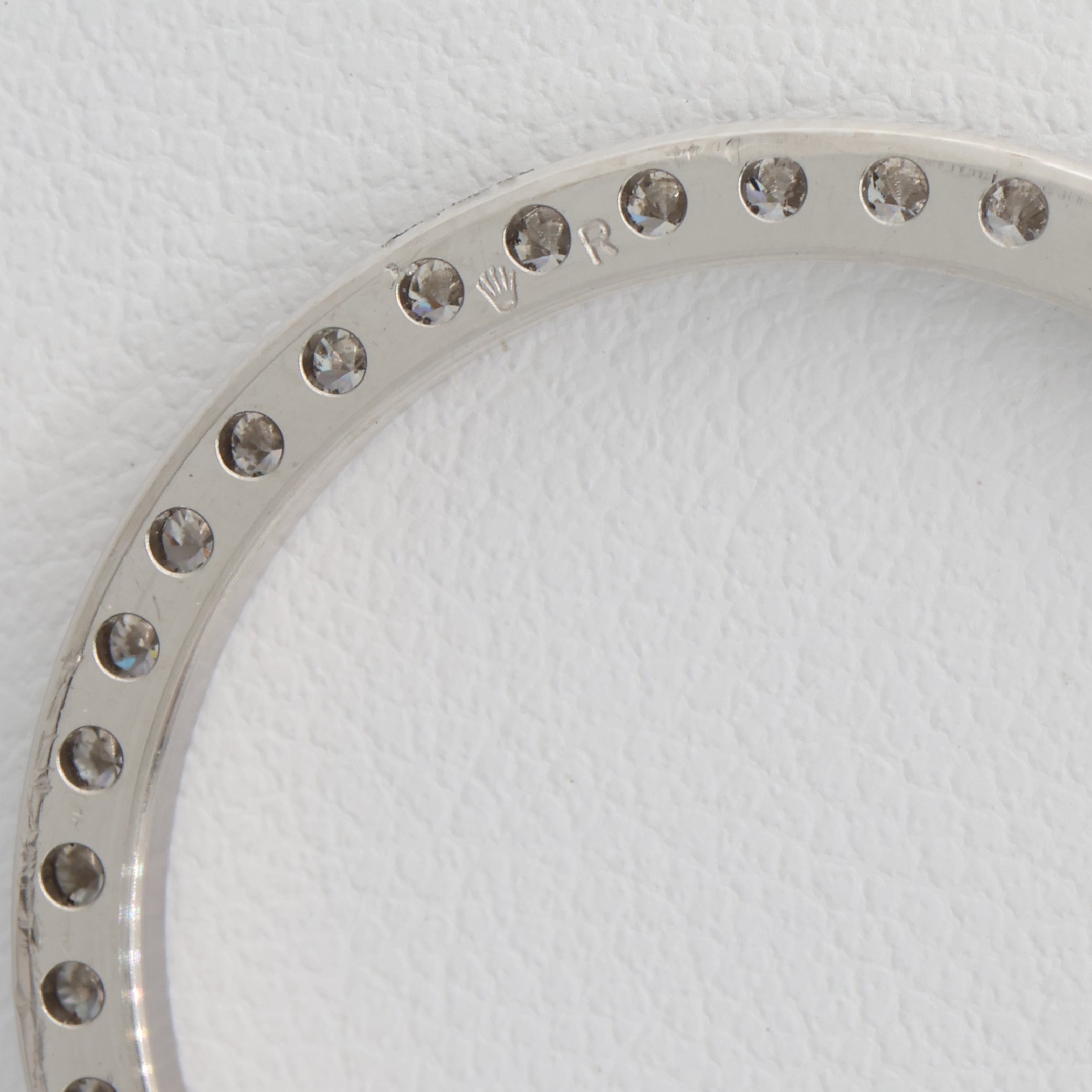 Factory original 42 diamonds 18K white gold bezel for Rolex 26mm