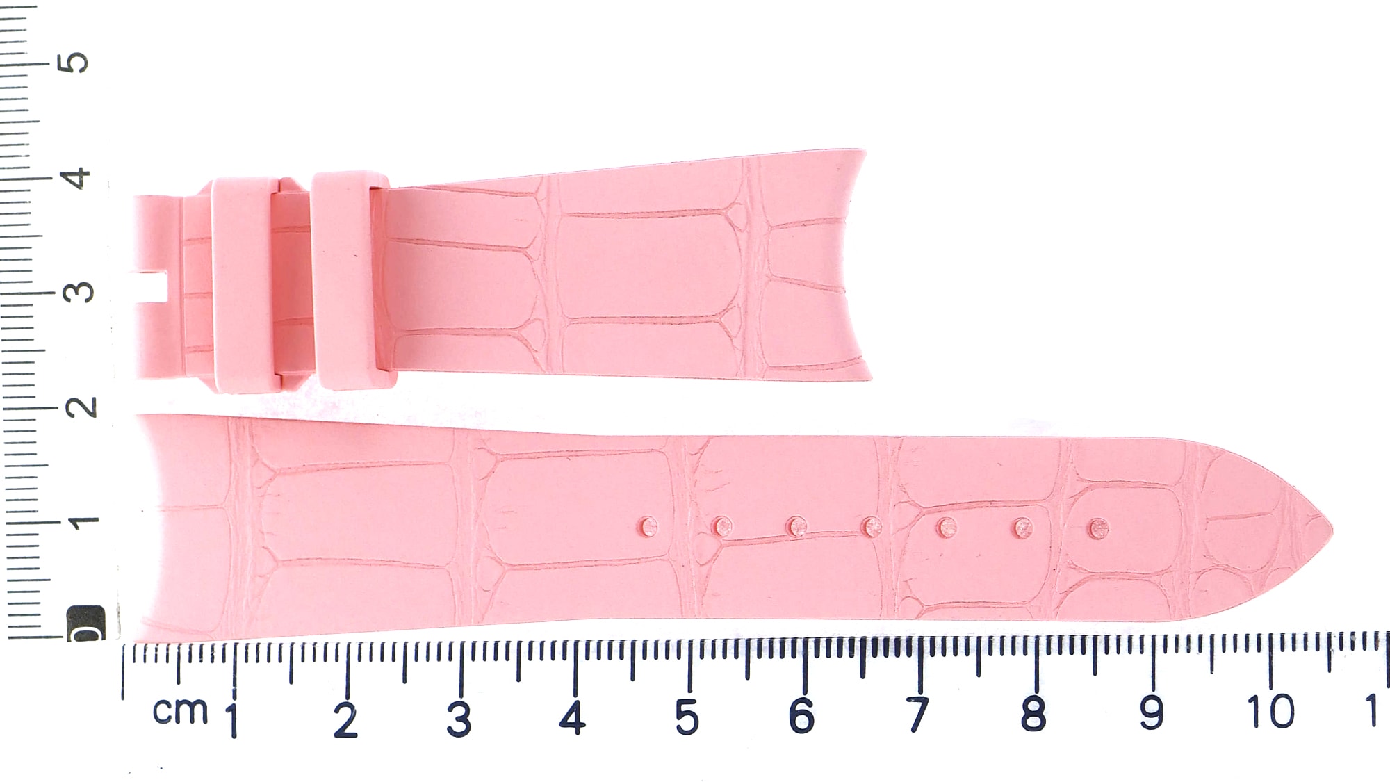 Unworn factory Audemars Piguet pink rubber strap 20x16mm