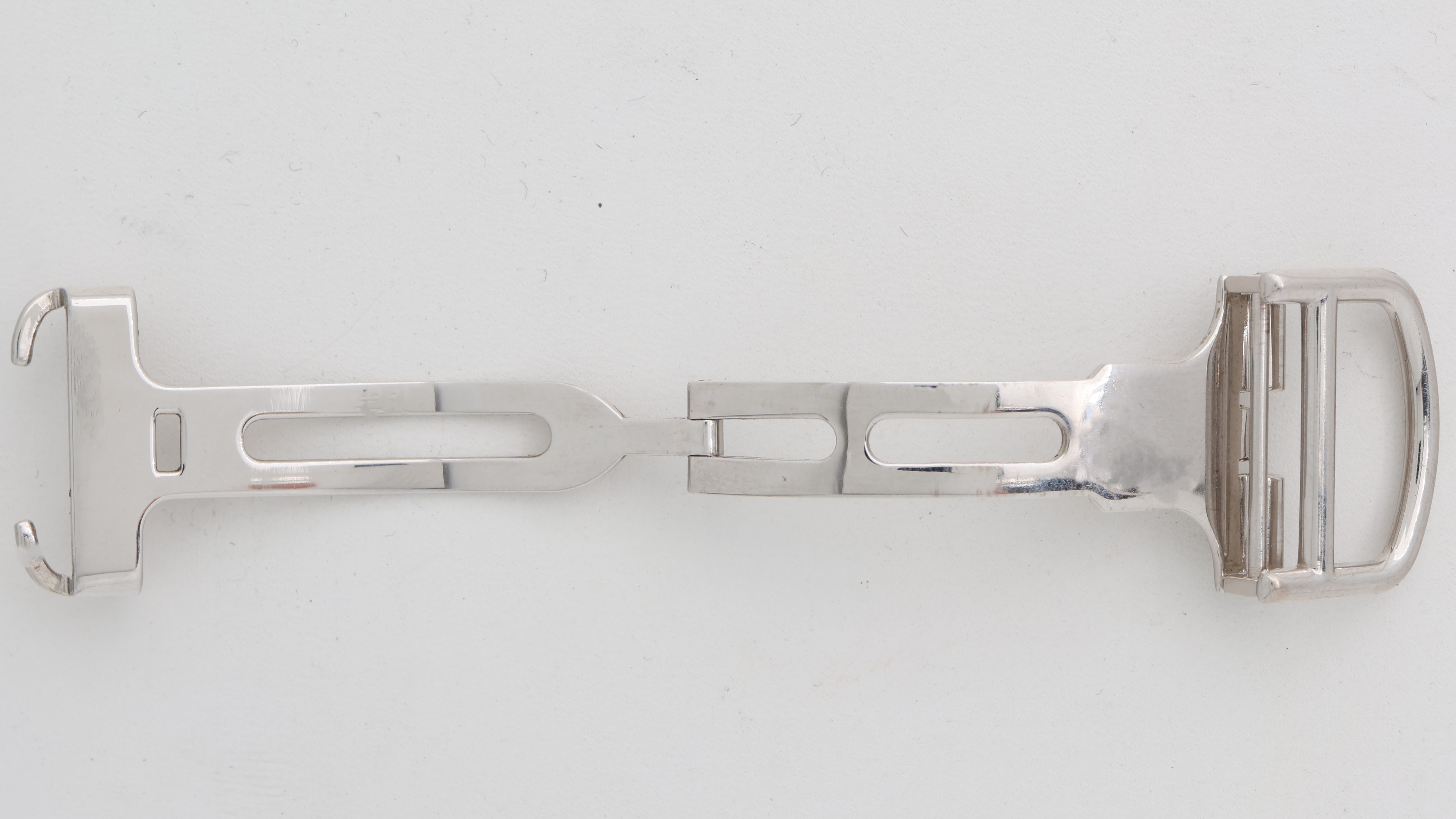 Original 18k White Gold 18mm Deployment buckle for Cartier