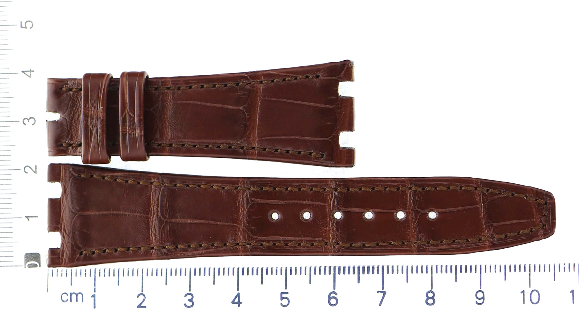 Unworn factory original Audemars Piguet brown leather strap 21.5x16mm for Royal Oak