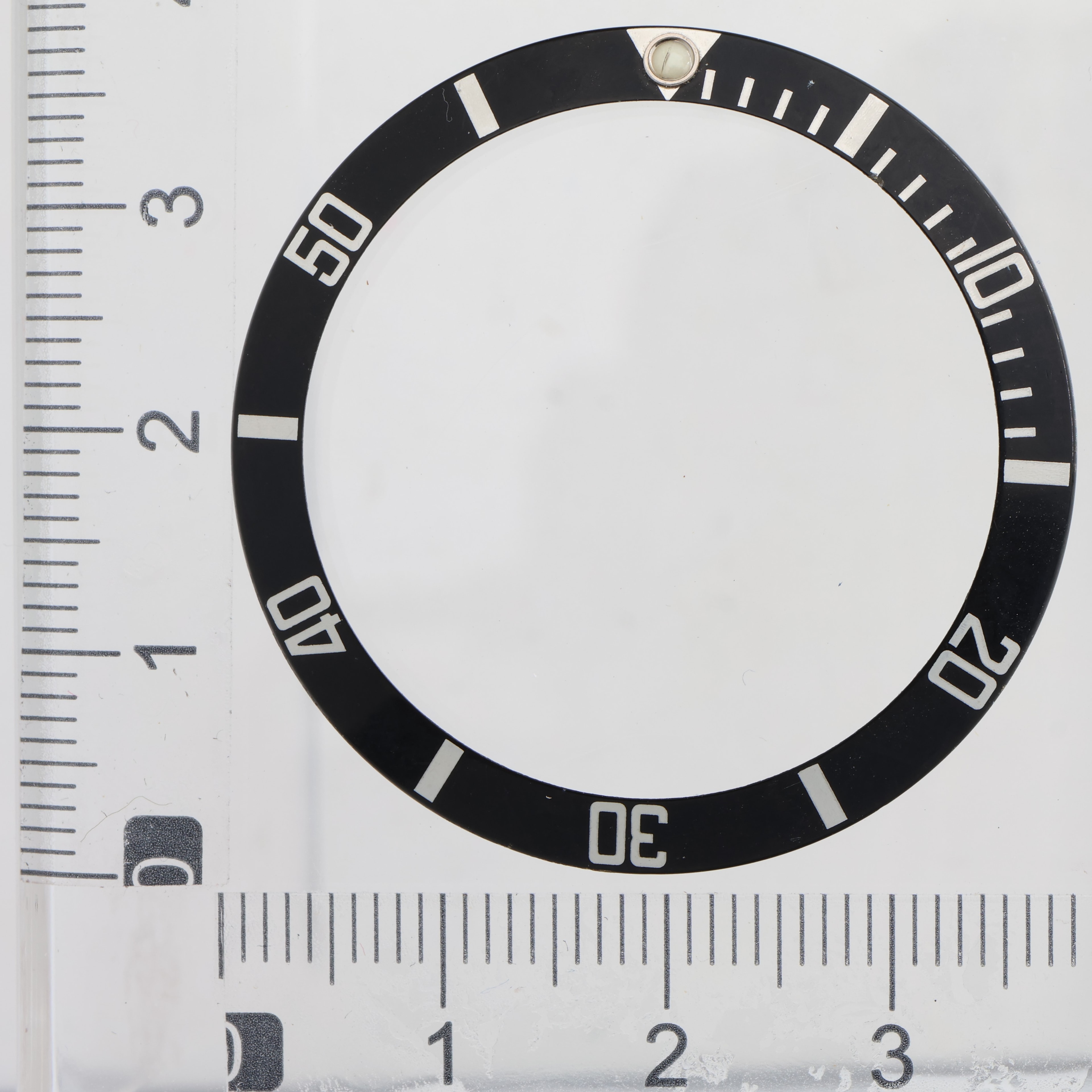 Factory original aluminum insert bezel for Rolex Submariner 40mm cracked pearl