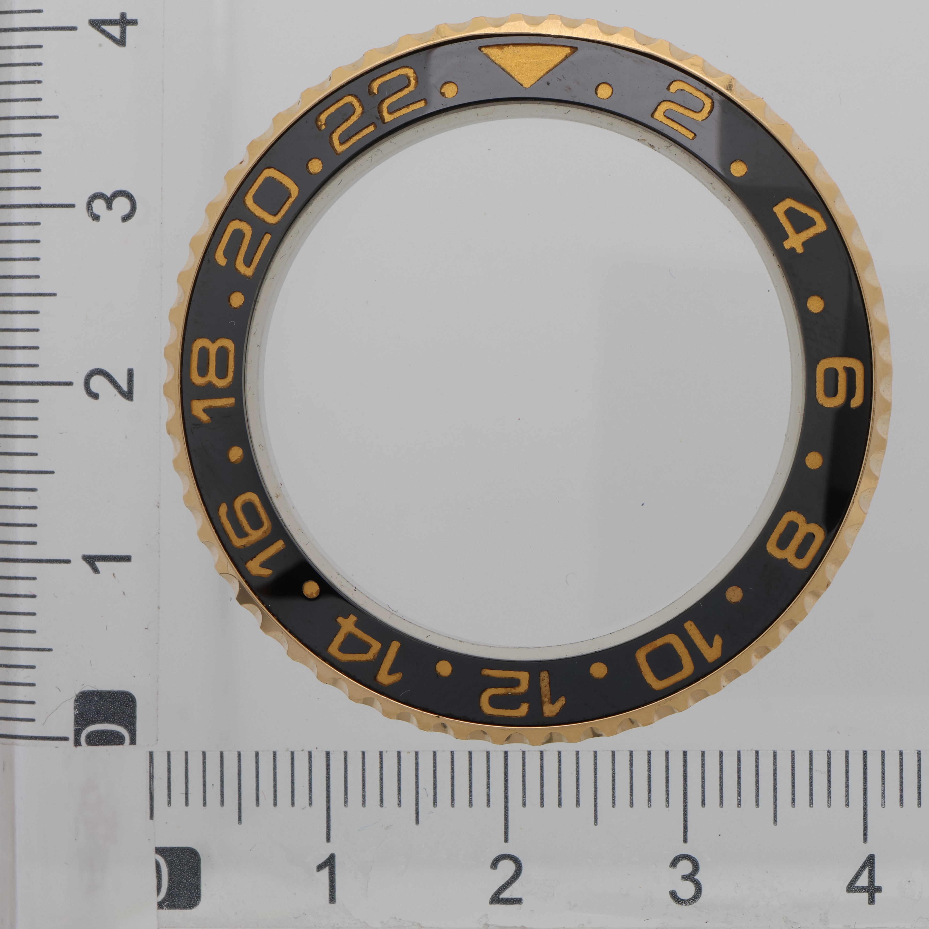 Factory original ceramic 18K yellow gold bezel for Rolex 40mm