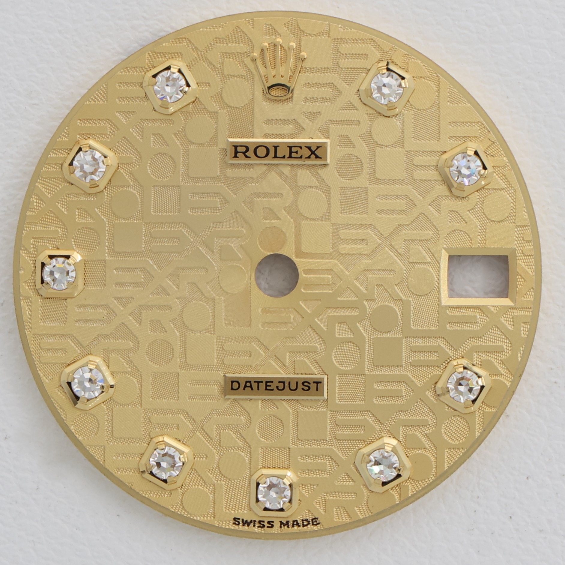 Gold dial Datejust 31mm for Rolex Factory original diamonds champagne anniversary