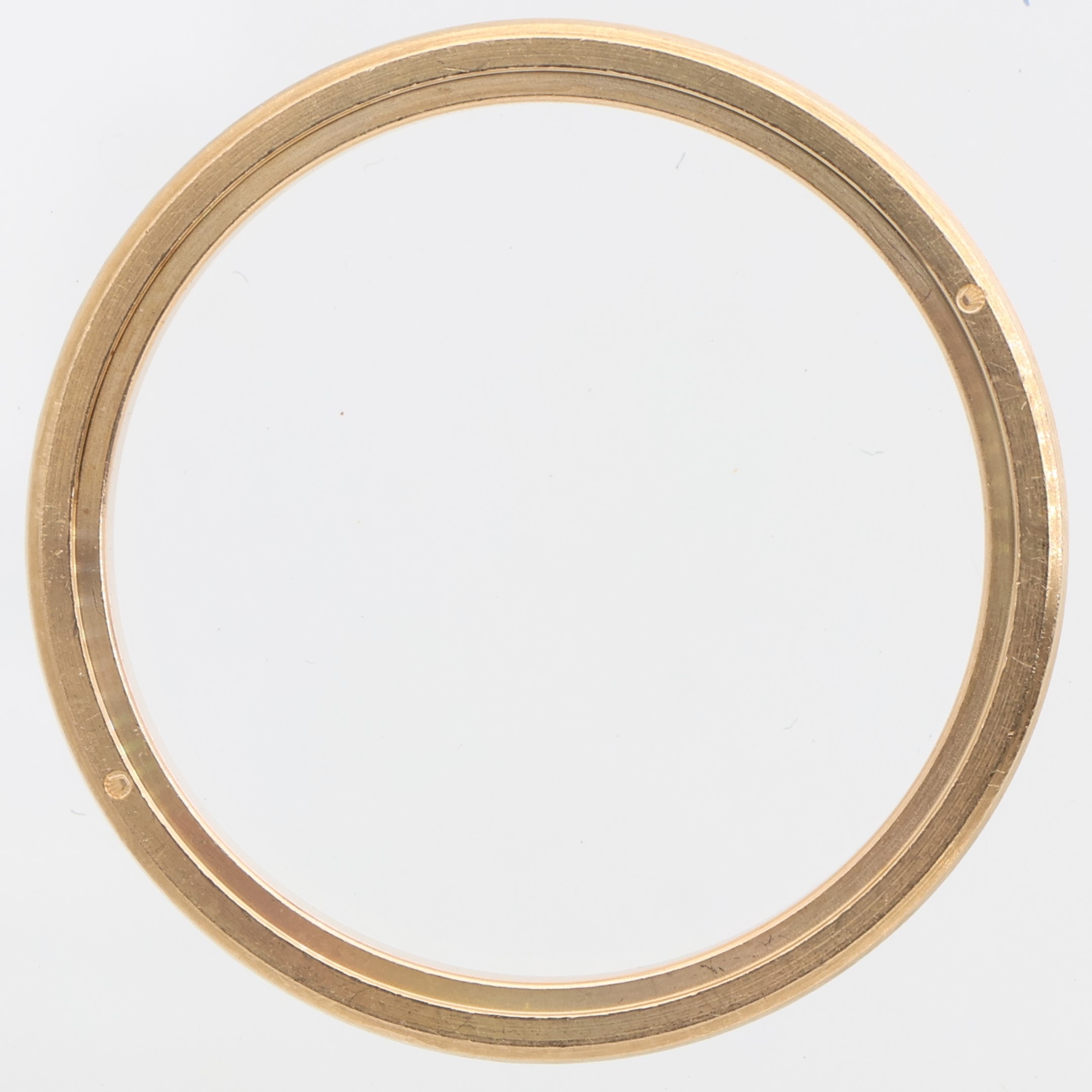 Factory original smooth 18K yellow gold bezel for Rolex 24mm ref. 76163 76183