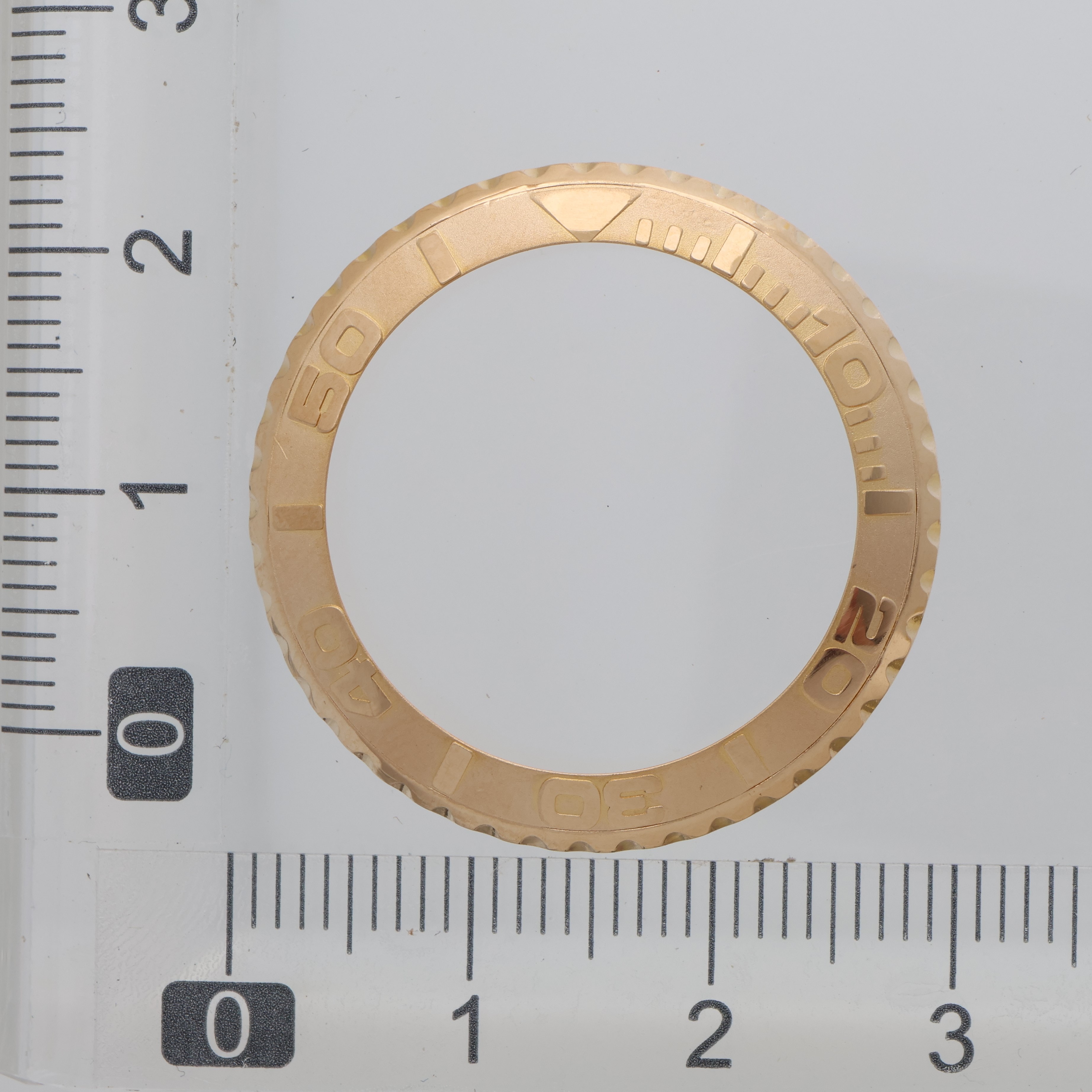 Factory original 18K yellow gold 29mm bezel for Rolex Yachtmaster lady
