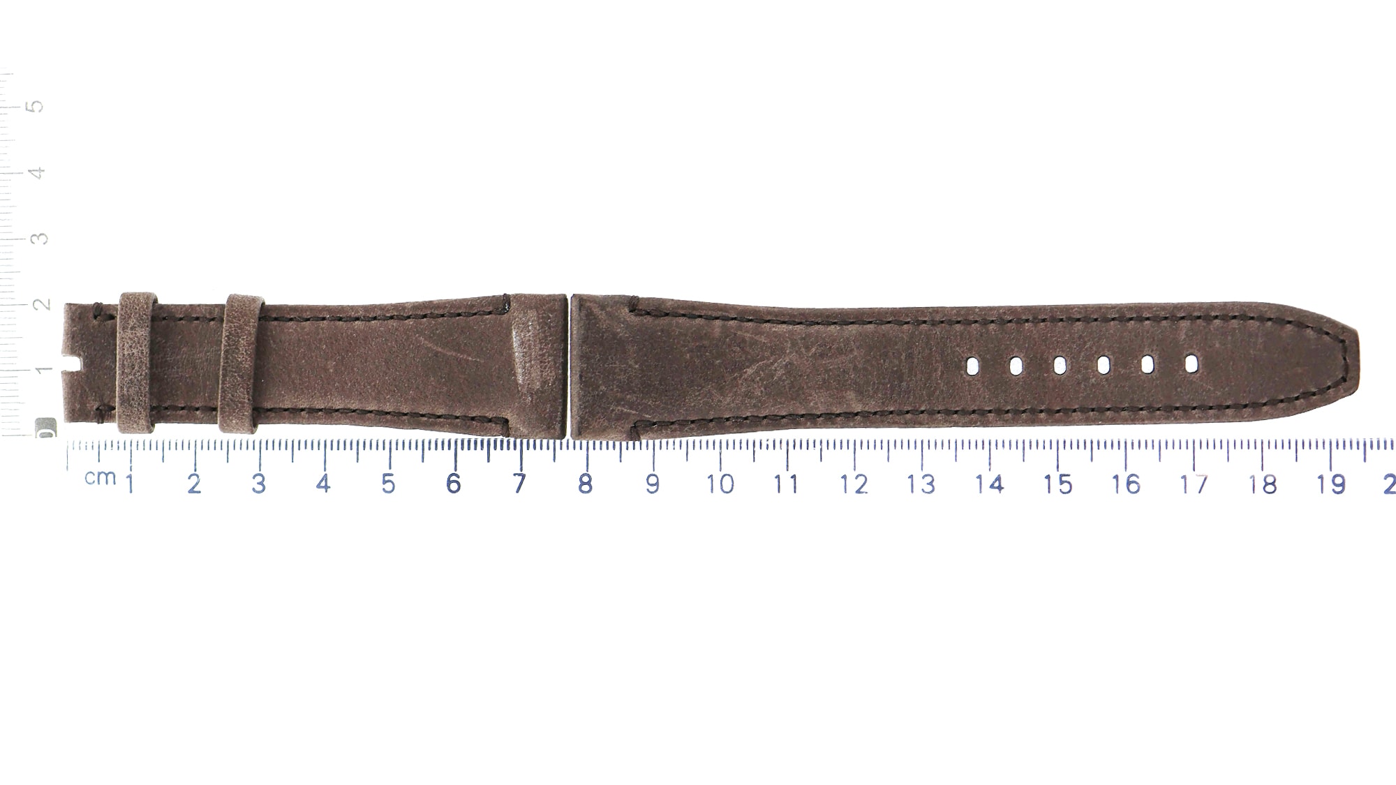 Unworn factory Audemars Piguet brown leather strap 22x18mm visible scratches
