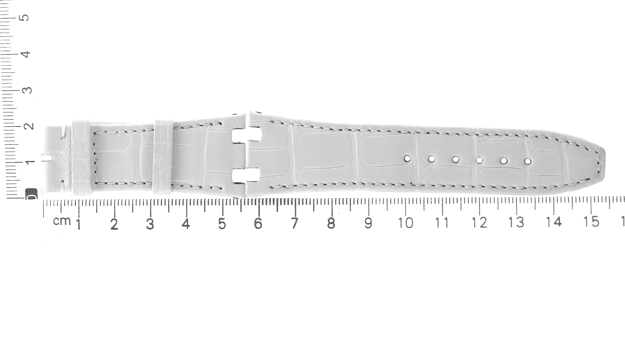 Unworn facrory original Audemars Piguet white leather strap 23x18mm Royal OAk