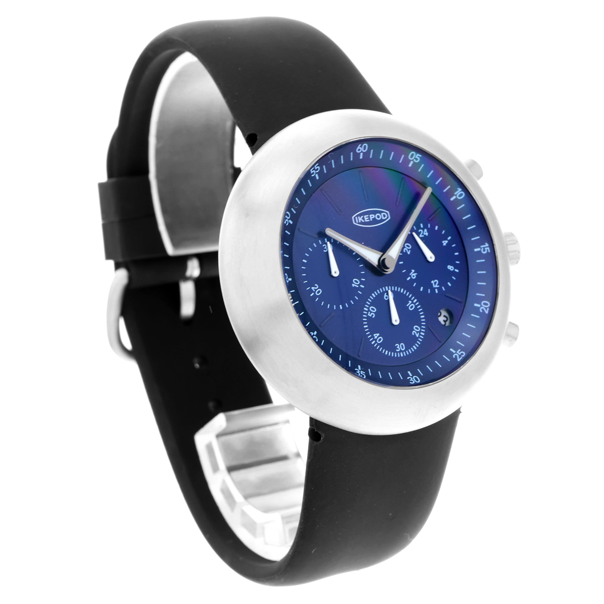 Ikepod Chronopod Blue Suede 006