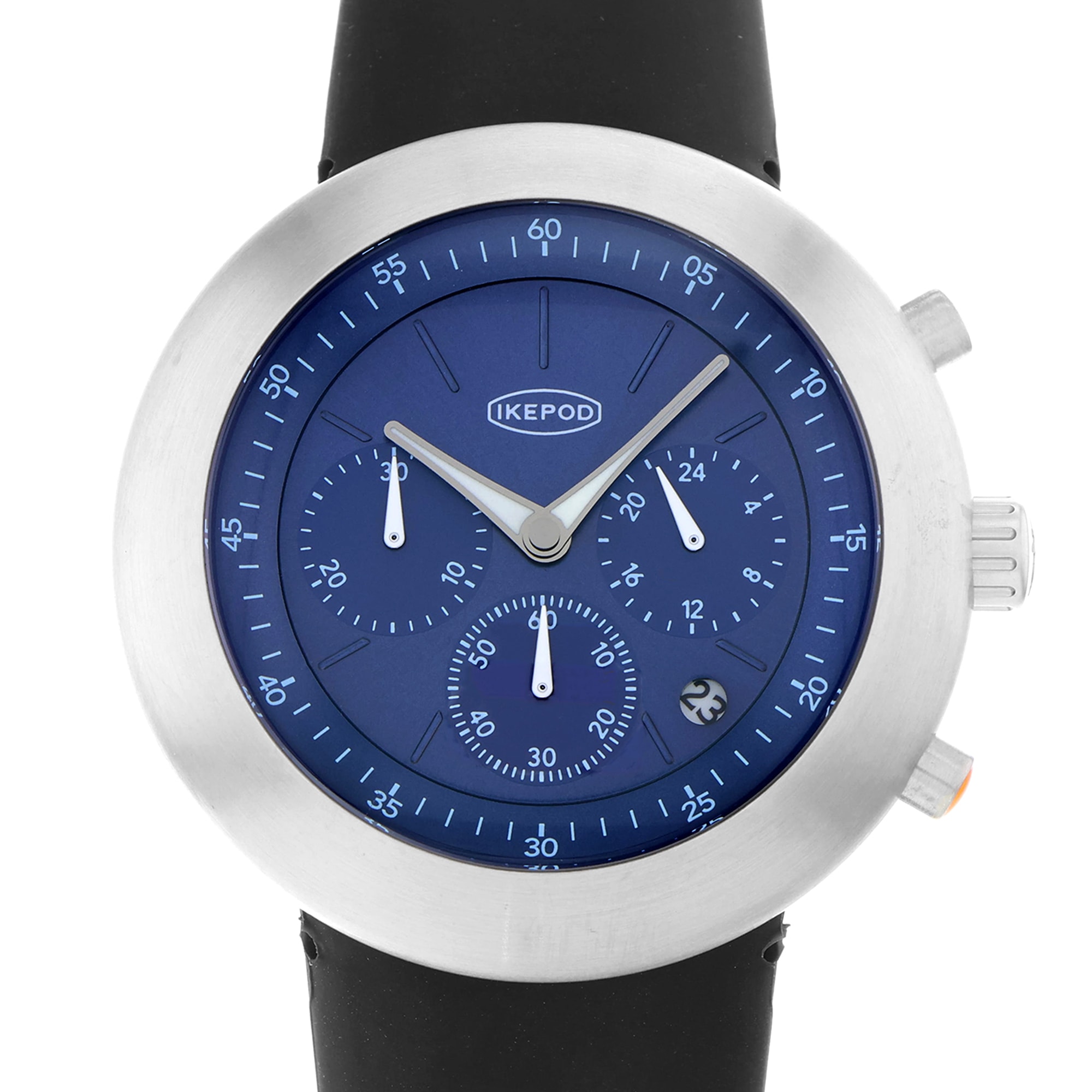Ikepod Chronopod Blue Suede 006