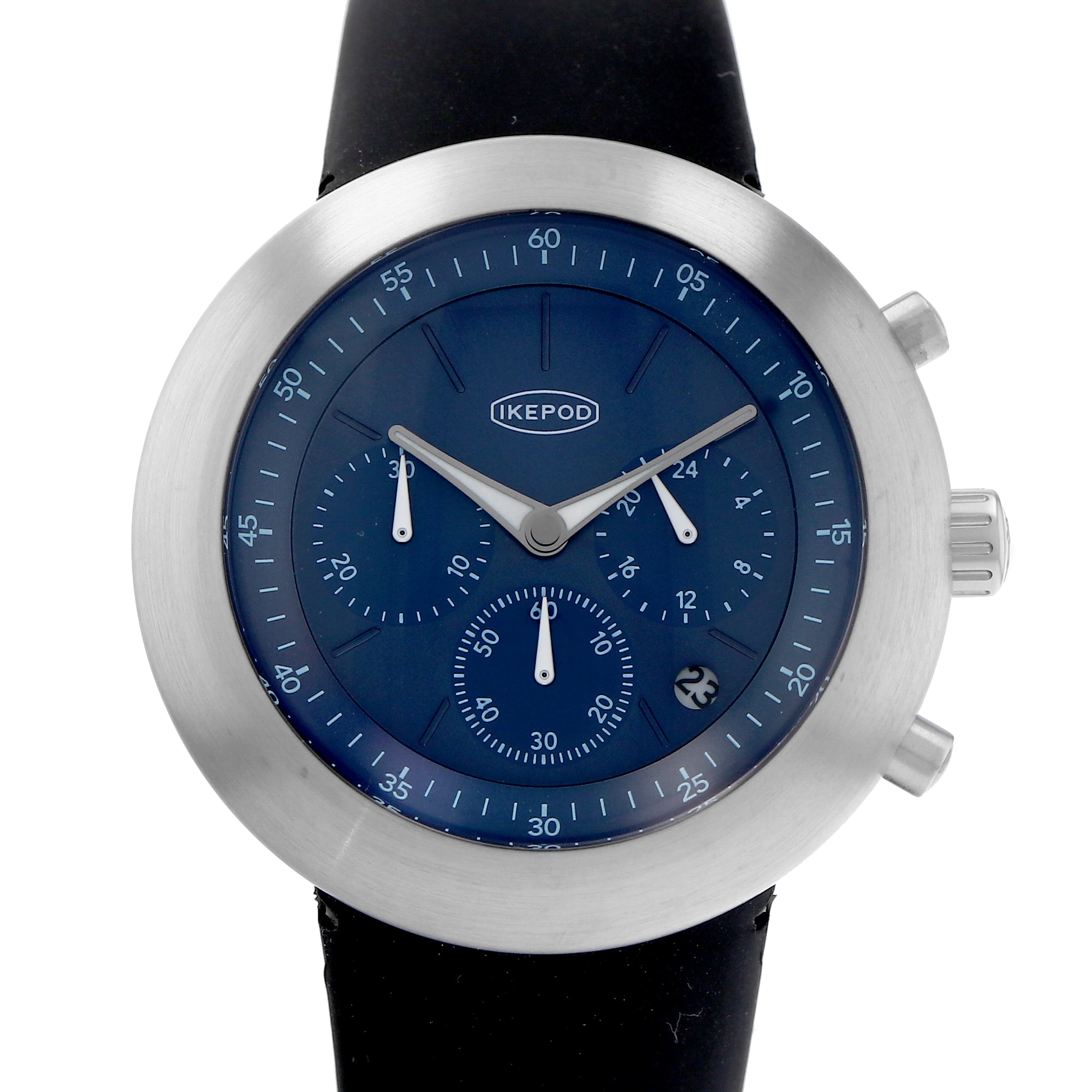 Ikepod Chronopod Blue Suede 006