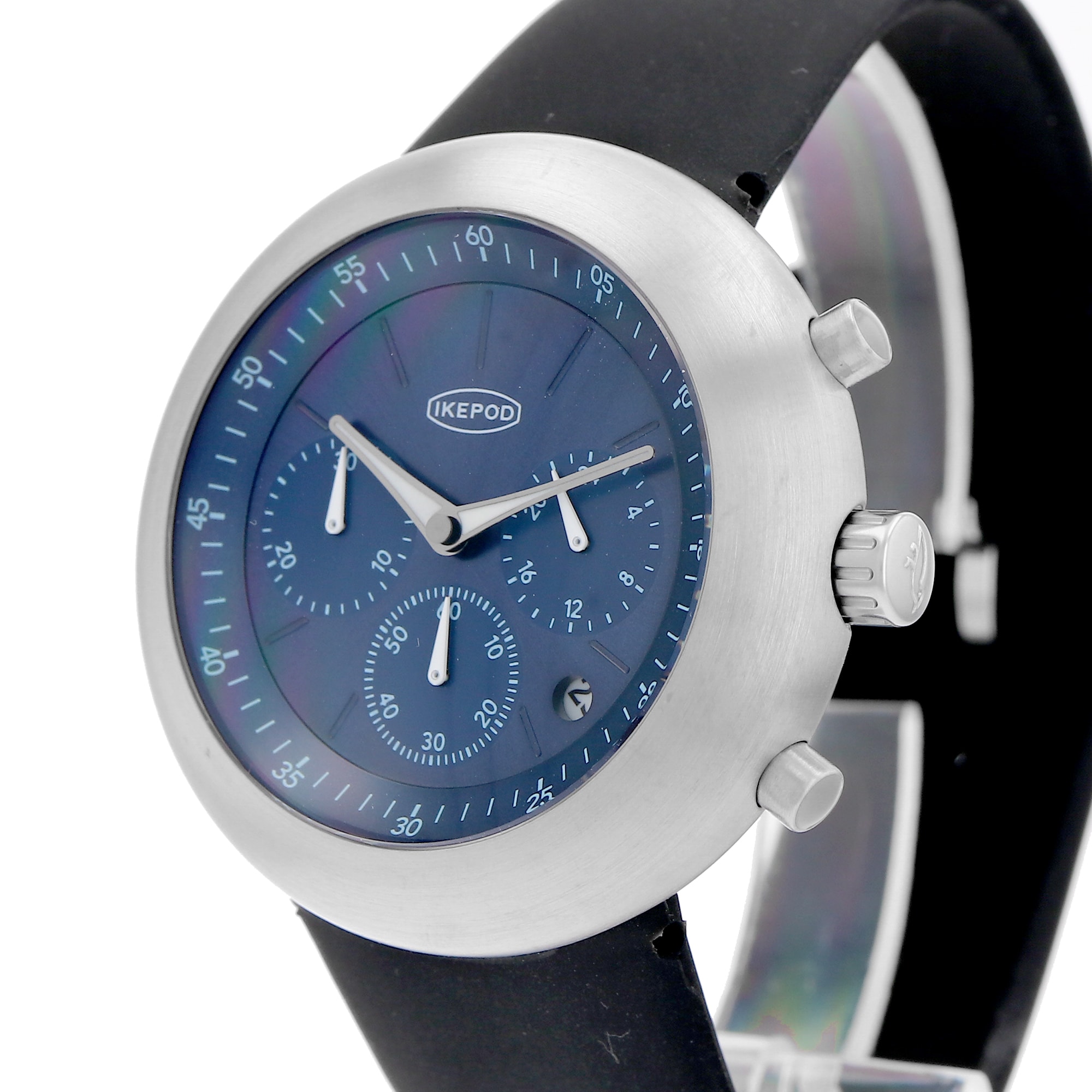 Ikepod Chronopod Blue Suede 006