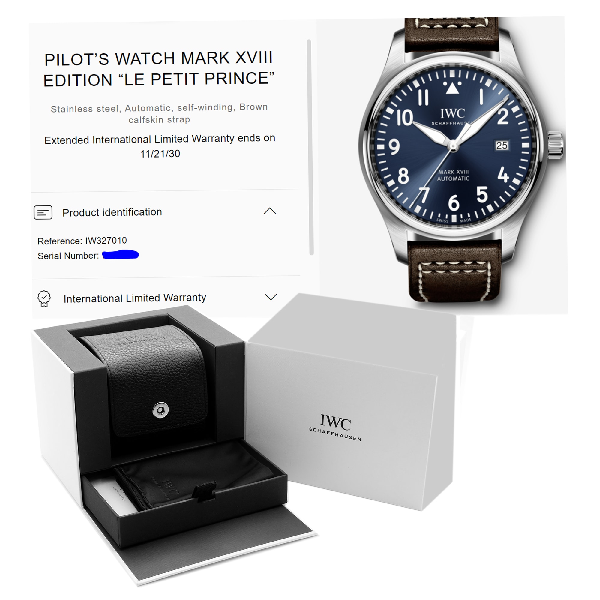 IWC Pilot Mark XVIII Petite Prince