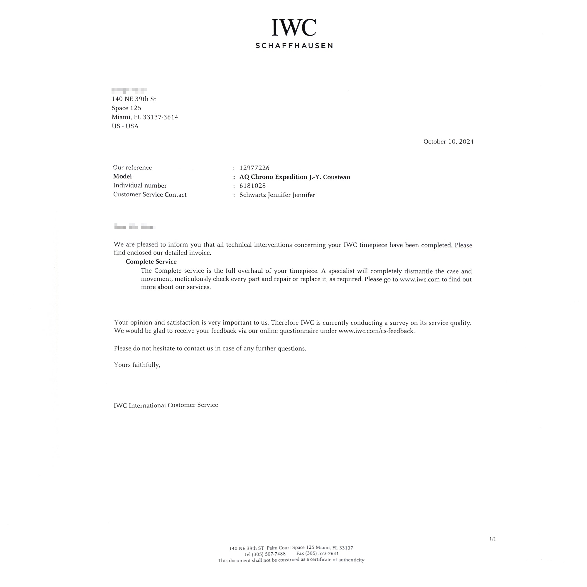 IWC Aquatimer Chronograph