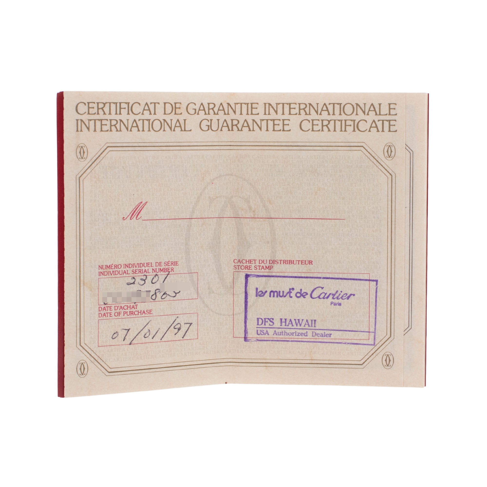 Cartier Tank Francaise